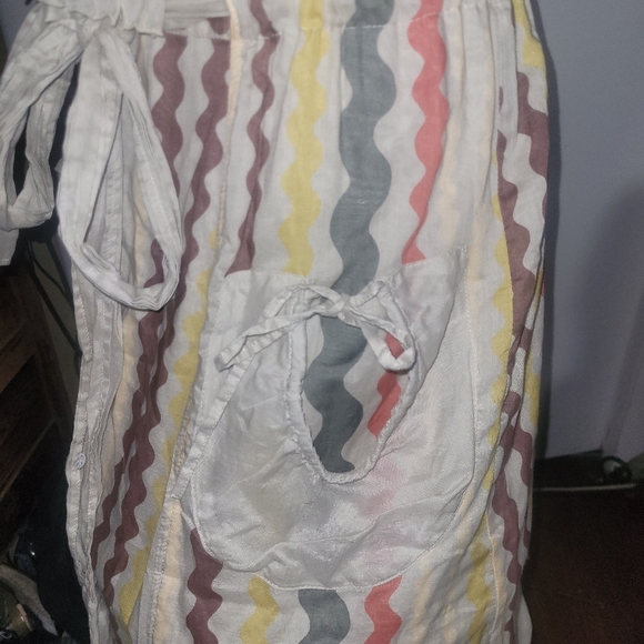 Animale sleeveless faux wrap front asymmetrical hemline dress Sz.4 - Picture 9 of 10